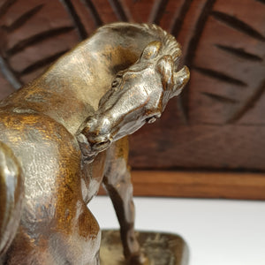 French Bronze Figure OF A Horse Theodore Gechter Antique 19th Century