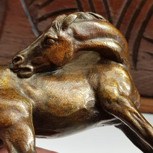 French Bronze Figure OF A Horse Theodore Gechter Antique 19th Century