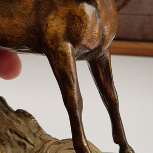 French Bronze Figure OF A Horse Theodore Gechter Antique 19th Century