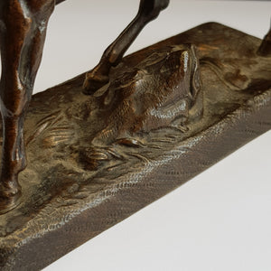 French Bronze Figure OF A Horse Theodore Gechter Antique 19th Century
