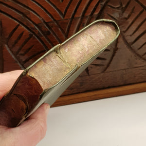 Rare James Dixon & Son Faux Book Liquor Canteen Hip Flask Antique Victorian Circa 1890
