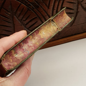 Rare James Dixon & Son Faux Book Liquor Canteen Hip Flask Antique Victorian Circa 1890