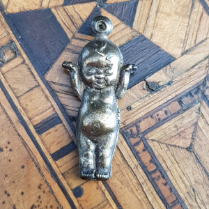 Cast Silver Fums Up Good Luck Charm Antique Great War Circa 1915
