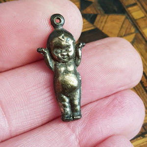 Cast Silver Fums Up Good Luck Charm Antique Great War Circa 1915