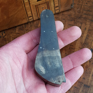 Carved Horn Hand Made Steel Medical Doctors Blood Letting Tool  Edinburgh Antique Georgian c1770