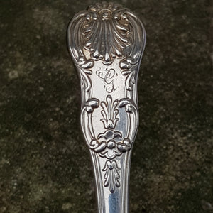 Sterling Silver Kings Pattern Tea Caddy Spoon Antique London Circa 1843
