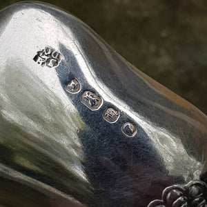 Sterling Silver Kings Pattern Tea Caddy Spoon Antique London Circa 1843