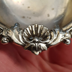 Rare Sterling Silver Set Of x4 Shelled Oak Leaf Trencher Salts Antique Georgian Circa 1811