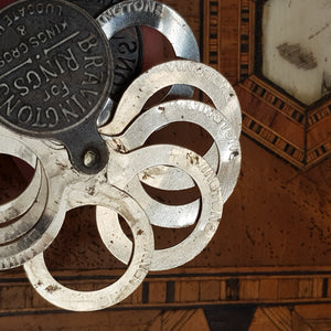 Rare Sterling Silver Jewellers Advertising Finger Ring Sizer Bravington's Antique Circa 1920's