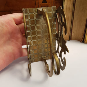 Hand Made Brass Ornate Letters Rack Antique Arts & Crafts Circa 1900