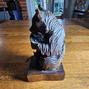 Carved Black Forest Bear Figure Vintage Art Deco c1920