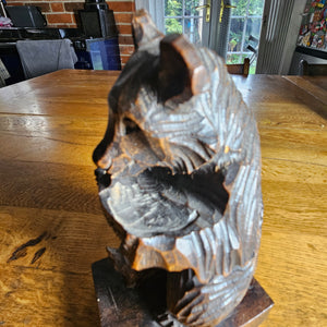 Carved Black Forest Bear Figure Vintage Art Deco c1920