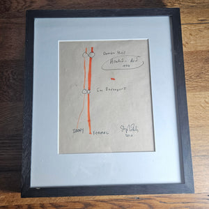 Royal Academy Stephen Farthing "Arachidic Acid" Work on Paper Vintage 2010