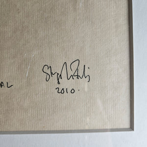 Royal Academy Stephen Farthing "Arachidic Acid" Work on Paper Vintage 2010
