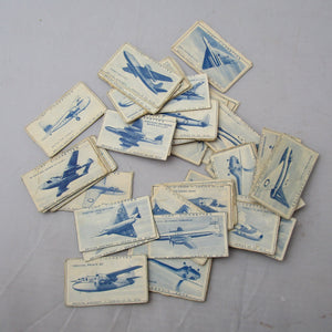 60 Turf Cigarette Tobacco Cards British Aircraft Vintage Mid Century c1953