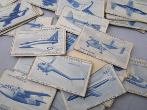 60 Turf Cigarette Tobacco Cards British Aircraft Vintage Mid Century c1953