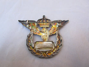 800 Silver Grade Imperial German Railway 25 Years Service Badge Antique Berlin c1918