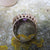 9ct Gold Amethyst And Diamond Ring Size U.K M Vintage c1970