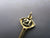 9k Gold 21st Birthday Key To The Door Pendant Charm Vintage Birmingham 1996