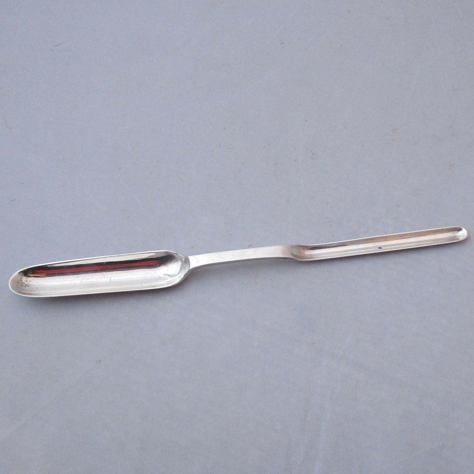 A1 Silver Plate Marrow Spoon Antique Victorian c1890