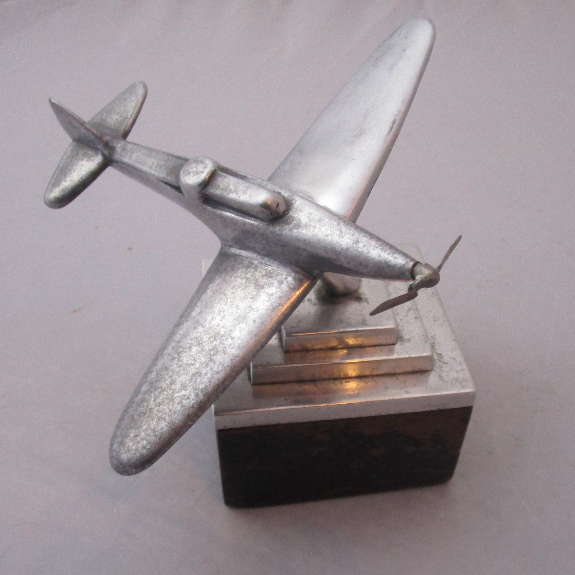 Aluminum Desk Top Spitfire Vintage WWII c1940-45