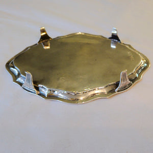 Antique English Sterling Silver Salver Tray by Peter and Ann Bateman London 1797 Georgian