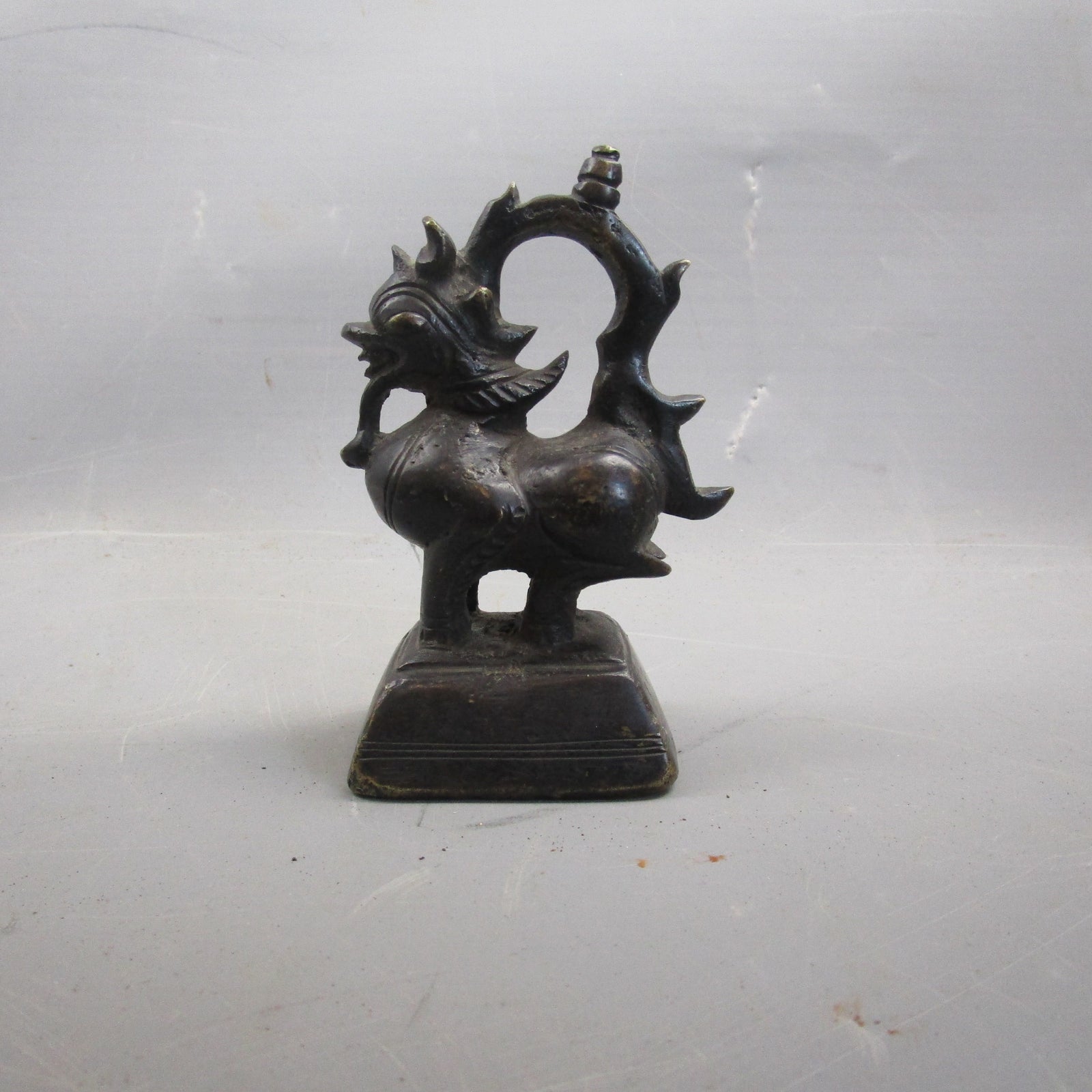 Asian Official Opium Or Gold Trade Weight Large Size Antique Victorian 1840