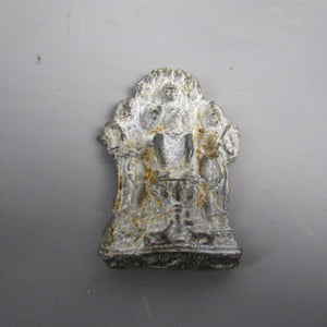 Asian Votive Deity Cast Metal Shrine Offering Antique Victorian c1850