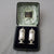 Boxed Pair Of Sterling Silver Pepperettes Antique Edwardian Birmingham 1905