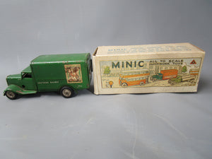Boxed Tri Ang Minic Southern Railways Delivery Van Toy Vintage c1960