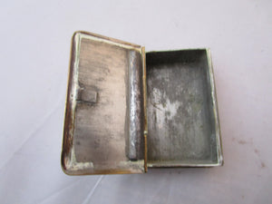 Brass Book Snuff Box Antique Victorian c1900