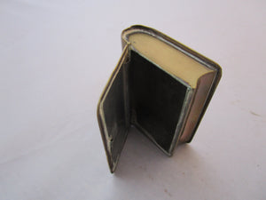 Brass Book Snuff Box Antique Victorian c1900