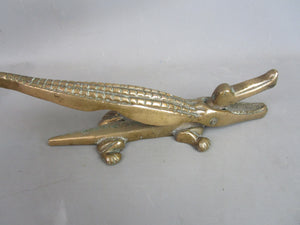 Brass Crocodile Nut Cracker Antique Victorian c1890