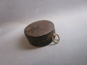 Brass Pocket Surveying Barometer In Case J. Coombes Devonport Antique Victorian c1880