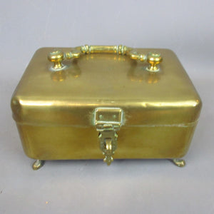 Brass Travelling Spice Box Antique 19th Century