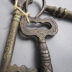 Bunch Of Church Door Keys Russian Antique Victorian c1880