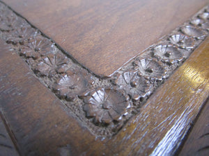 Carved Wooden Tray Antique Edwardian c1910