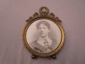 Cast Brass Photo Picture Frame Antique Victorian c1880