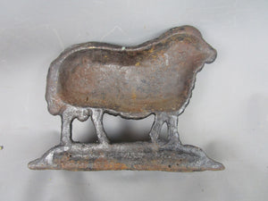 Cast Iron Sheep Doorstop Antique Victorian c1880