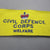 Civil Defence Corps Welfare Yellow Arm Band Vintage c1940