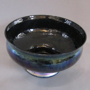 Decorative Iridescent Glass Bowl Antique Edwardian c1908