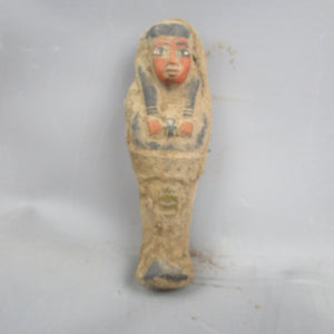 Egyptian Cloth bound Shabtai Figurine Partly Unwrapped Grand Tour Antique Victorian C1880