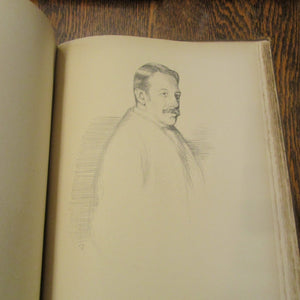 English Portraits Lithographed Drawings By Will Rothenstein Victorian  Antique 1898