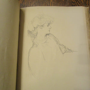 English Portraits Lithographed Drawings By Will Rothenstein Victorian  Antique 1898