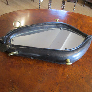Entrancing Leather Horse Collar Mirror Antique Victorian C1890