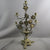 Fancy French Brass Multi Branch Floral Candelabra Antique Victorian c1890