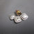 Fine Pair of Diamond Set Platinum And 14k White Gold Cuff Links Vintage Art Deco Circa 1930