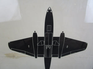 Framed Cold War Aircraft Recognition Poster Canberra B Vintage WW2 c1948