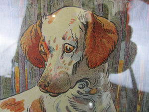 French Animal Dog School Illustration Print Vintage c1930