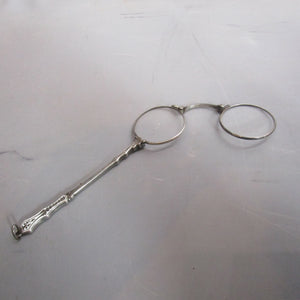 French Enamelled Silver Lunettes Antique Victorian c1890 